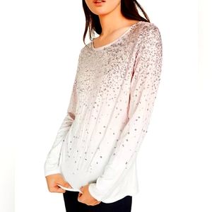 INC long sleeve top with sequins Medium